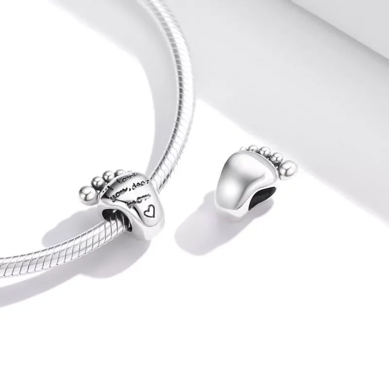(immagine per) Charm tipo Pandora Piedi d'amore - SCC1901 - Visualizza 4