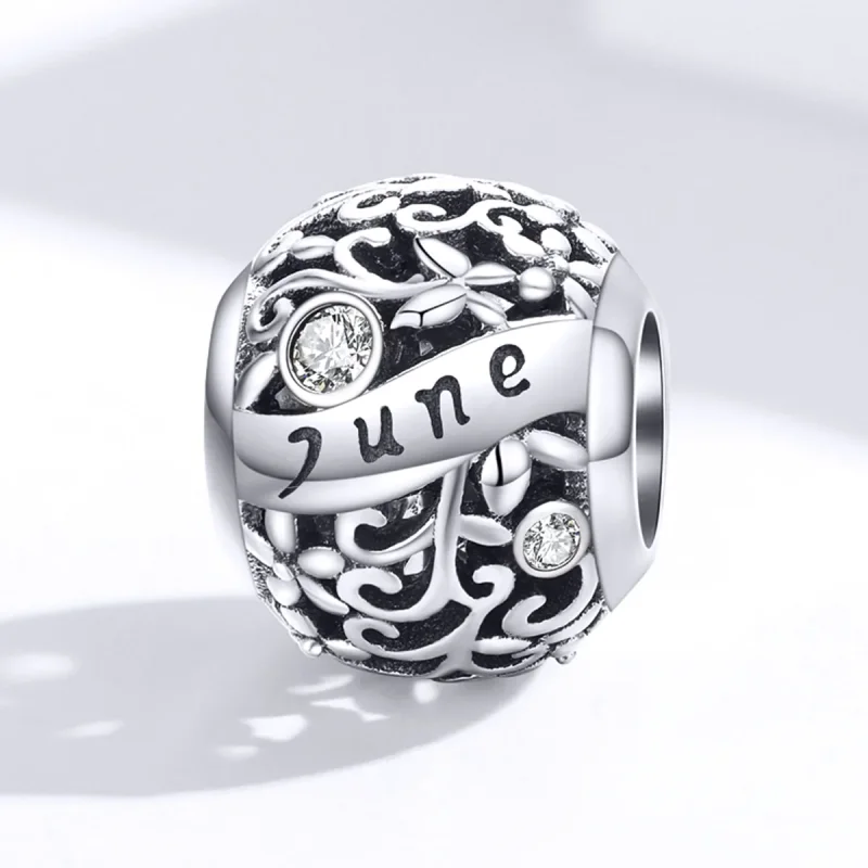 (immagine per) Charm tipo Pandora Pietra portafortuna di giugno - SCC1385-6 - Visualizza 4