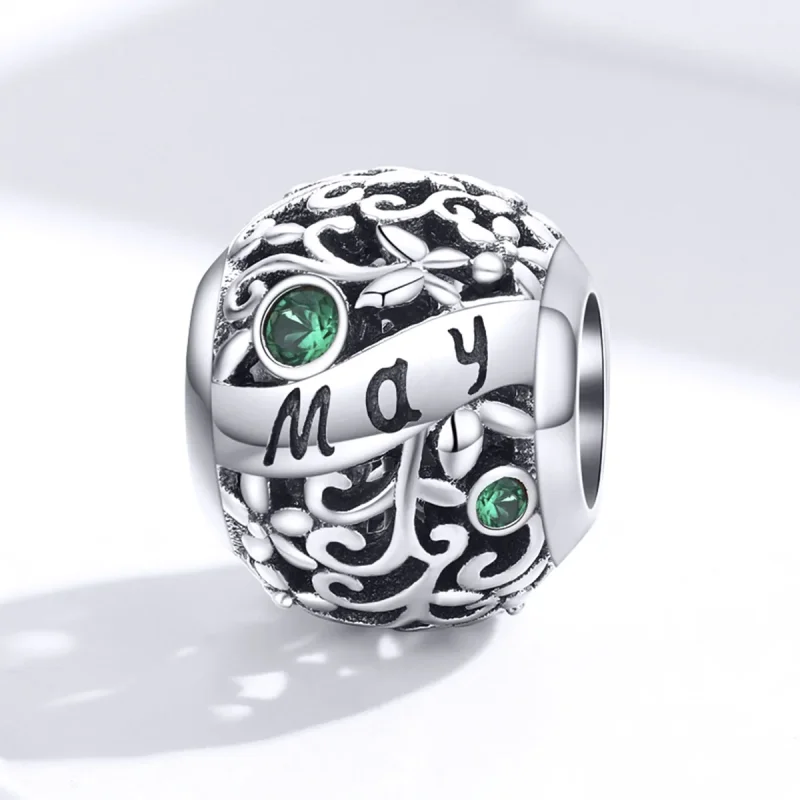 (immagine per) Charm tipo Pandora Pietra portafortuna di maggio - SCC1385-5 - Visualizza 4