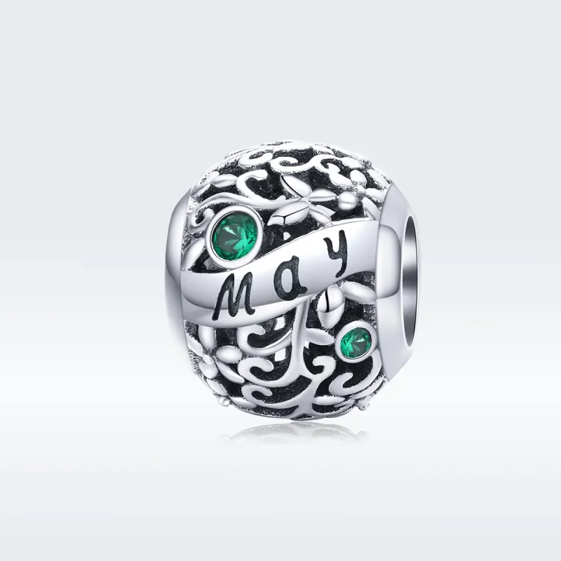 (immagine per) Charm tipo Pandora Pietra portafortuna di maggio - SCC1385-5 - Visualizza 5