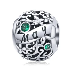 (immagine per) Charm tipo Pandora Pietra portafortuna di maggio - SCC1385-5