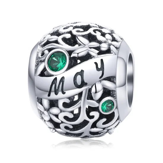 (immagine per) Charm tipo Pandora Pietra portafortuna di maggio - SCC1385-5