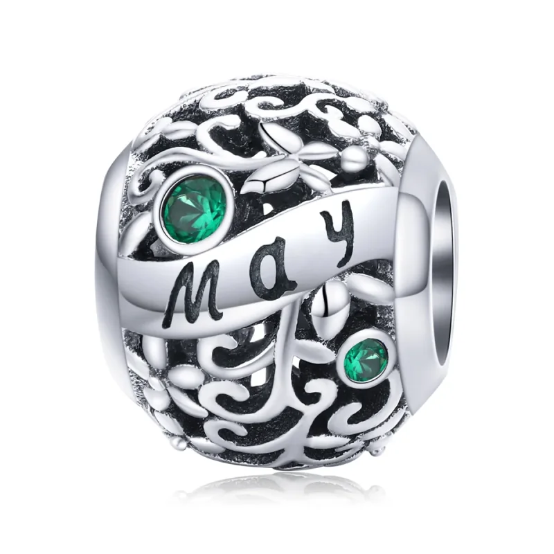 (immagine per) Charm tipo Pandora Pietra portafortuna di maggio - SCC1385-5
