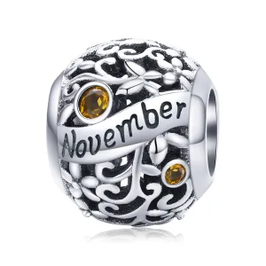 (immagine per) Charm tipo Pandora Pietra portafortuna di novembre - SCC1385-11