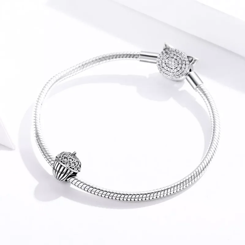 (immagine per) Charm tipo Pandora Pigna fortunata - BSC337 - Visualizza 3