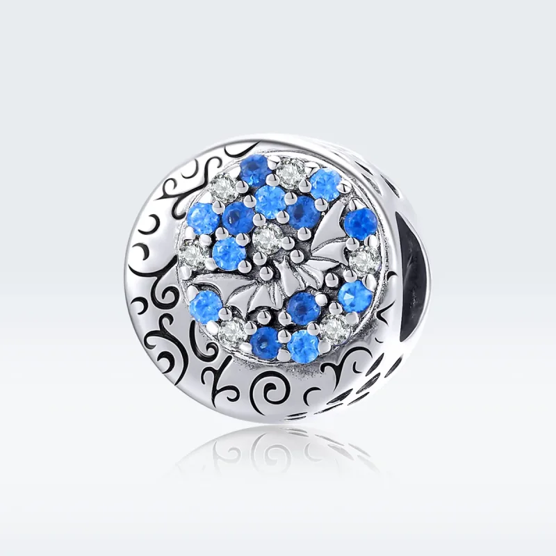 (immagine per) Charm tipo Pandora Pipistrello misterioso di pietra blu - SCC1554 - Visualizza 5