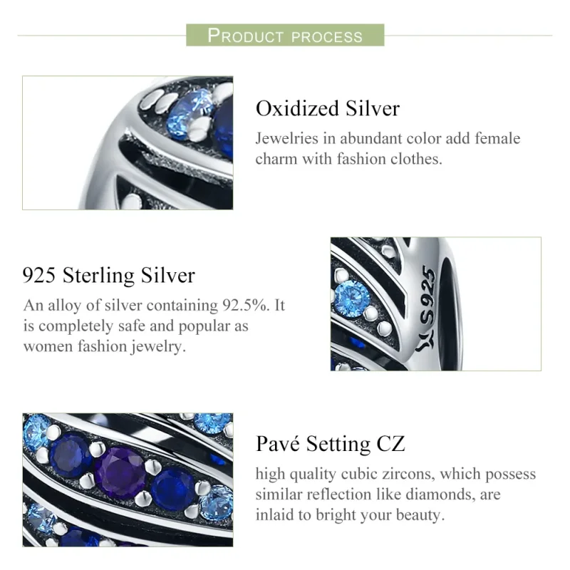 (immagine per) Charm tipo Pandora Piuma di fringuello - SCC472 - Visualizza 5