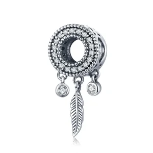 (immagine per) Charm tipo Pandora Piuma lucida - SCC1550