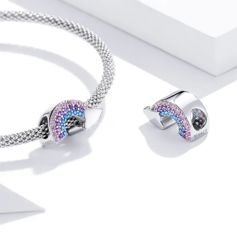 (immagine per) Charm tipo Pandora Ponte Arcobaleno - SCC1788 - Visualizza 4