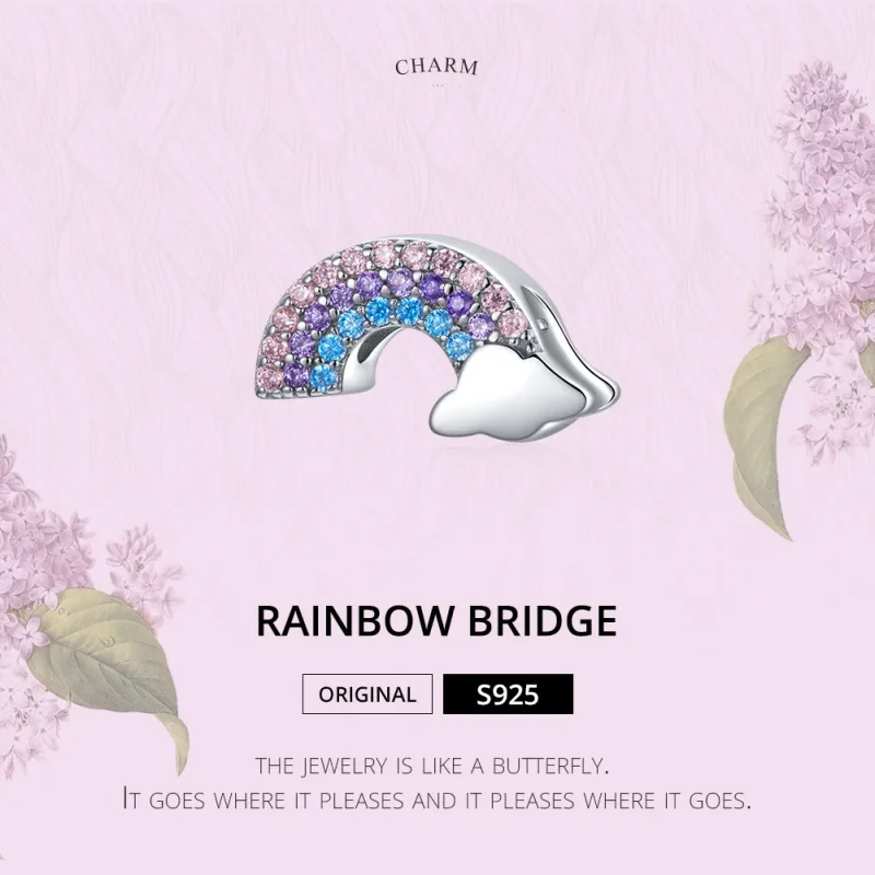 (immagine per) Charm tipo Pandora Ponte Arcobaleno - SCC1788 - Visualizza 6