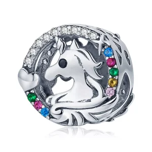 Charm tipo Pandora Pony volante - BSC476 (immagine per) Charm tipo Pandora Pony volante - BSC476