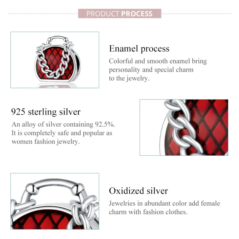 (immagine per) Charm tipo Pandora Portafoglio - BSC345 - Visualizza 7