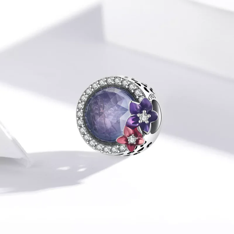 (immagine per) Charm tipo Pandora Potere femminile - Fiori brillanti - SCC2141 - Visualizza 2