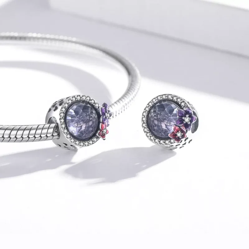 (immagine per) Charm tipo Pandora Potere femminile - Fiori brillanti - SCC2141 - Visualizza 4