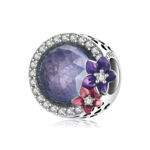 (immagine per) Charm tipo Pandora Potere femminile - Fiori brillanti - SCC2141