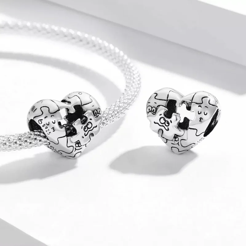 (immagine per) Charm tipo Pandora Puzzle - BSC557 - Visualizza 4