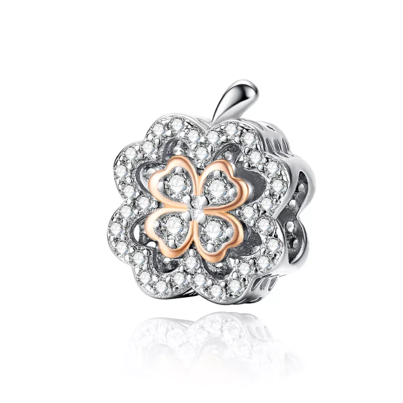 (immagine per) Charm tipo Pandora Quadrifoglio - SCC1247