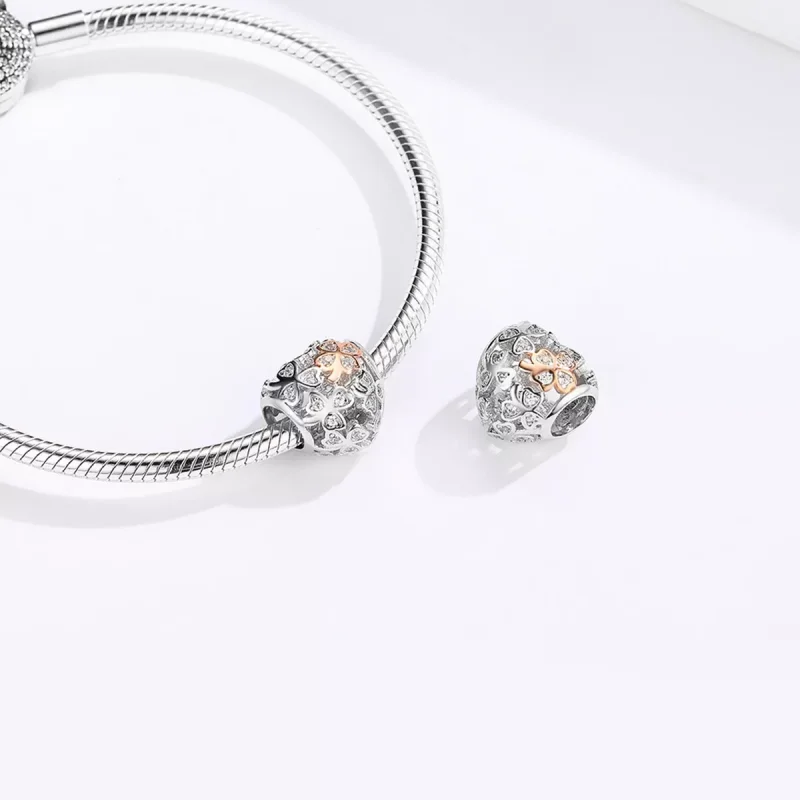 (immagine per) Charm tipo Pandora Quadrifoglio - SCC1248 - Visualizza 4