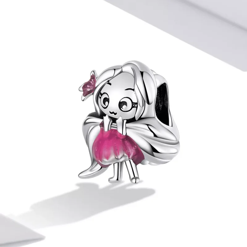 (immagine per) Charm tipo Pandora Ragazza dai capelli lunghi - SCC2172 - Visualizza 2