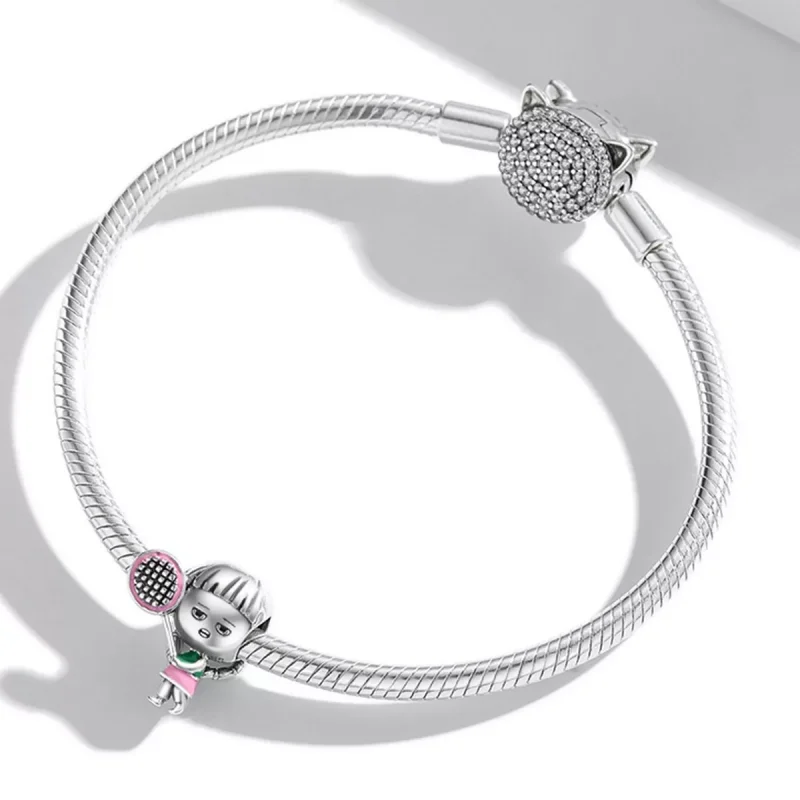 (immagine per) Charm tipo Pandora Ragazza del tennista - SCC2051 - Visualizza 3