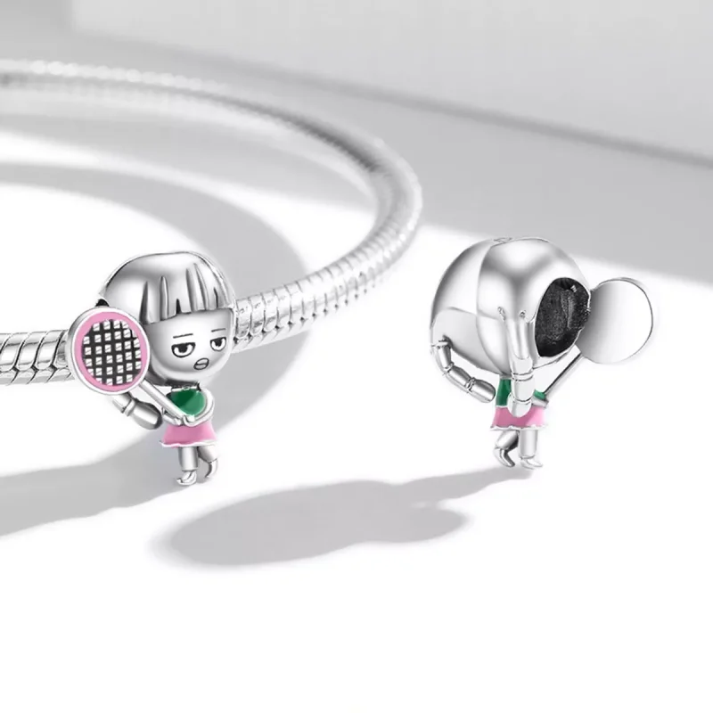 (immagine per) Charm tipo Pandora Ragazza del tennista - SCC2051 - Visualizza 4