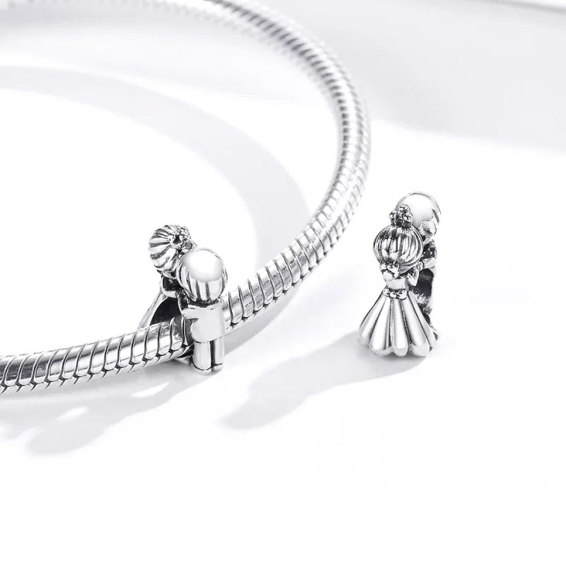 (immagine per) Charm tipo Pandora Ragazzo e ragazza che ballano - SCC1565 - Visualizza 4