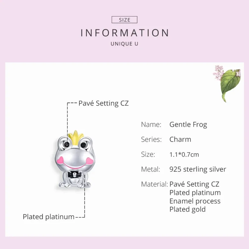 (immagine per) Charm tipo Pandora Rana gentile - SCC1769 - Visualizza 7
