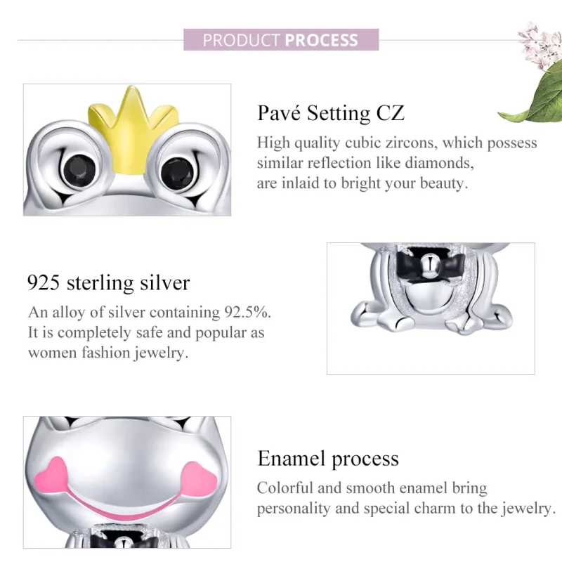 (immagine per) Charm tipo Pandora Rana gentile - SCC1769 - Visualizza 8