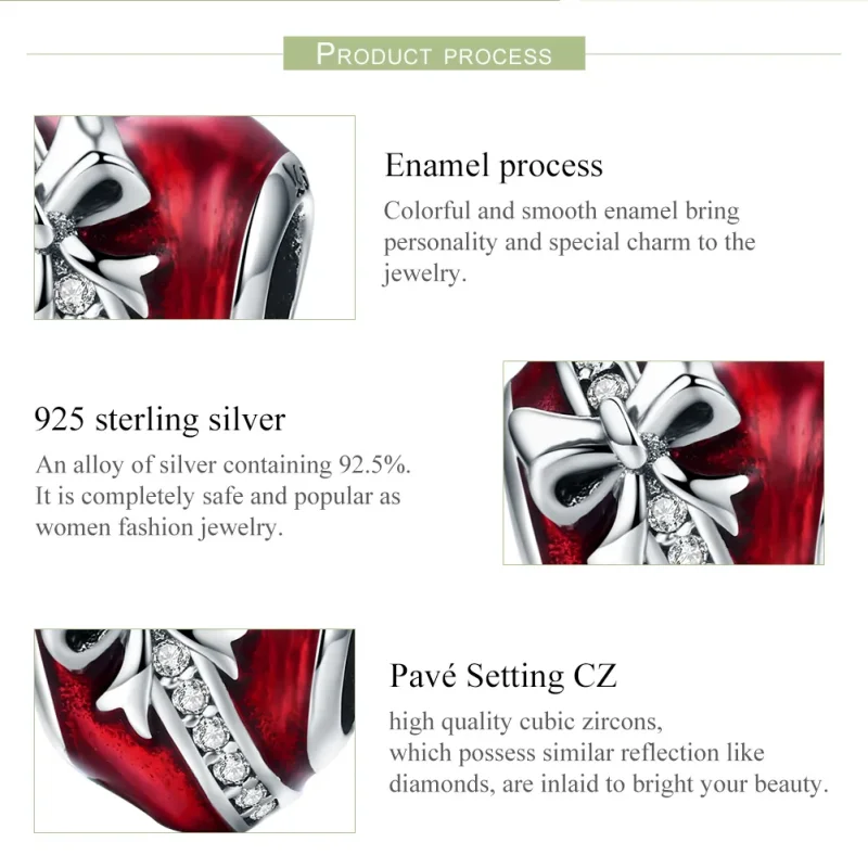 (immagine per) Charm tipo Pandora Regalo d'amore per San Valentino - SCC741 - Visualizza 7