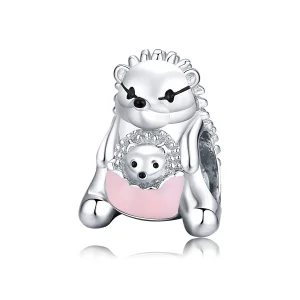 (immagine per) Charm tipo Pandora Riccio madre e figlio - BSC239