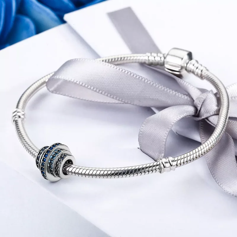 (immagine per) Charm tipo Pandora ritmo blu - SCC129 - Visualizza 4