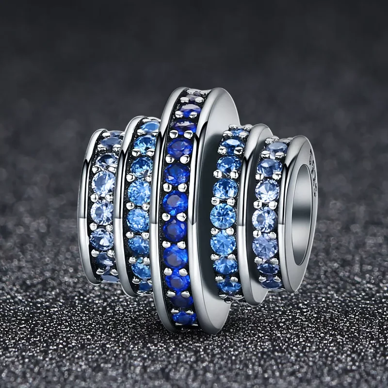 (immagine per) Charm tipo Pandora ritmo blu - SCC129 - Visualizza 6
