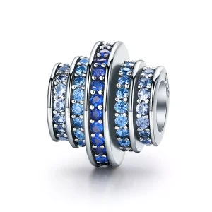 Charm tipo Pandora ritmo blu - SCC129 (immagine per) Charm tipo Pandora ritmo blu - SCC129