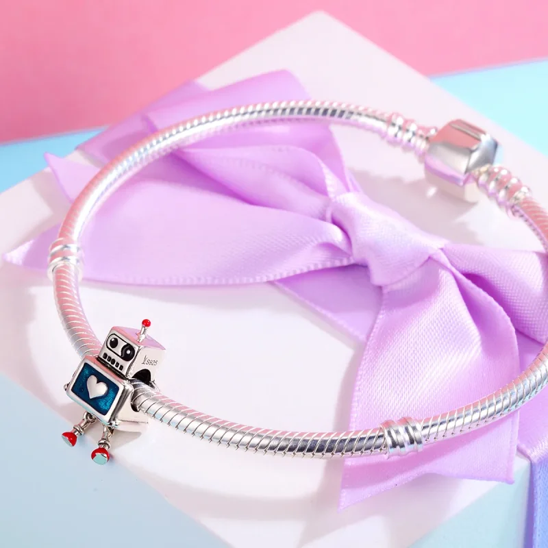 (immagine per) Charm tipo Pandora Robot - SCC346 - Visualizza 4