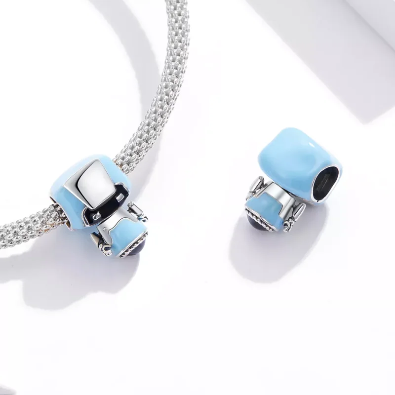 (immagine per) Charm tipo Pandora Robot Zaffiro - SCC1773 - Visualizza 3