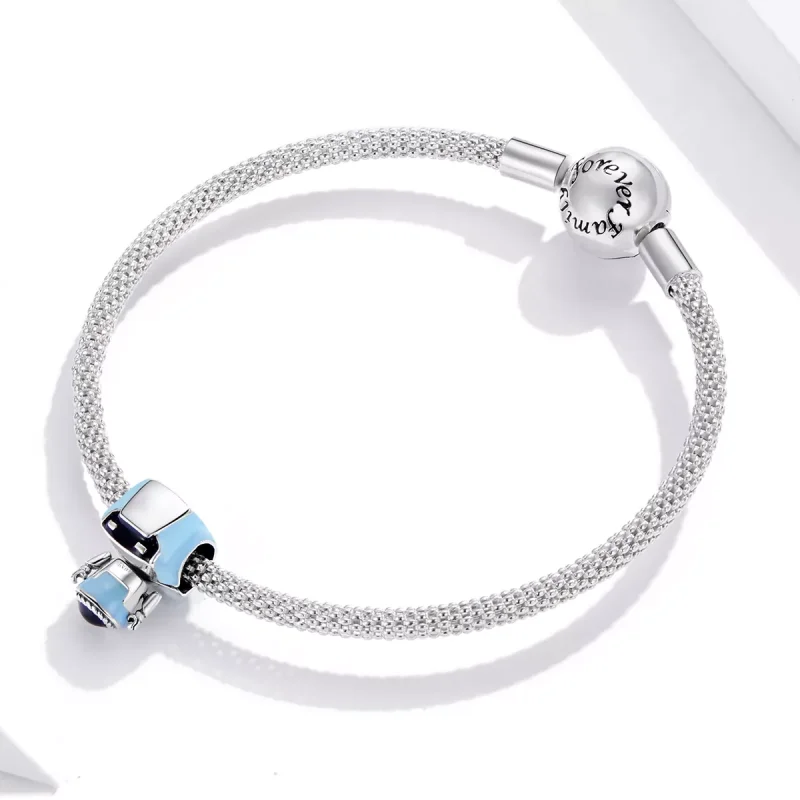 (immagine per) Charm tipo Pandora Robot Zaffiro - SCC1773 - Visualizza 4