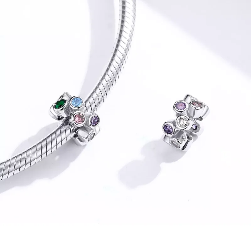 (immagine per) Charm tipo Pandora Romanticismo a colori - BSC184 - Visualizza 4