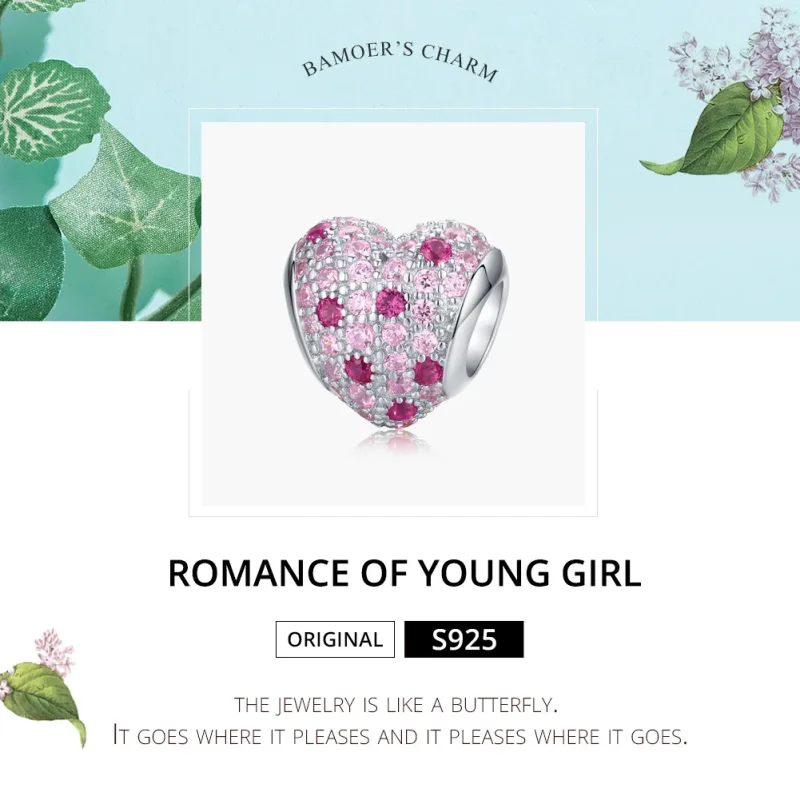 (immagine per) Charm tipo Pandora Romanzo di giovane ragazza - BSC118 - Visualizza 6