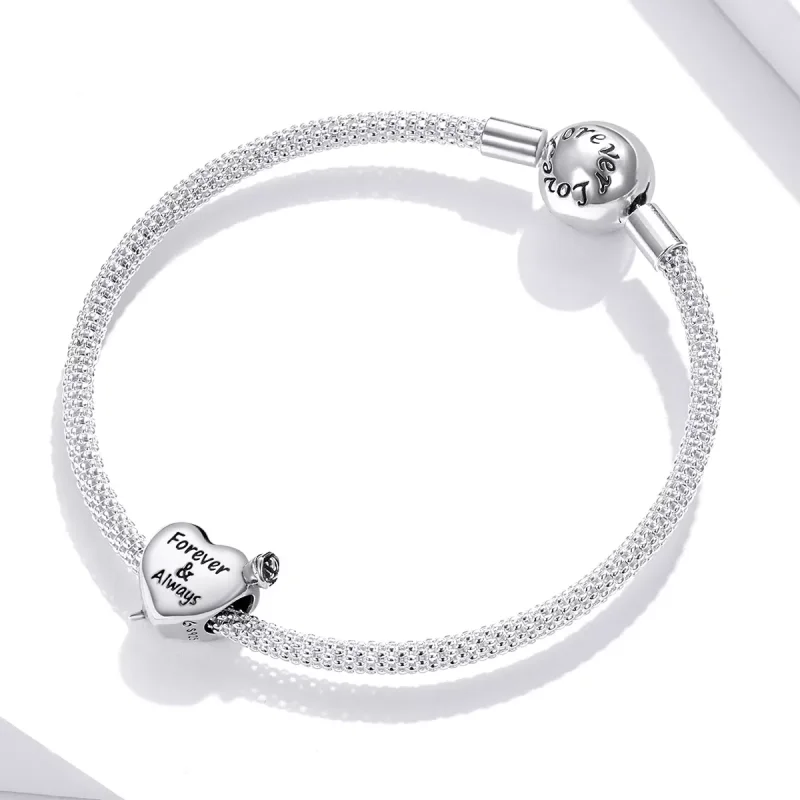 (immagine per) Charm tipo Pandora Rosa Amore - BSC480 - Visualizza 3