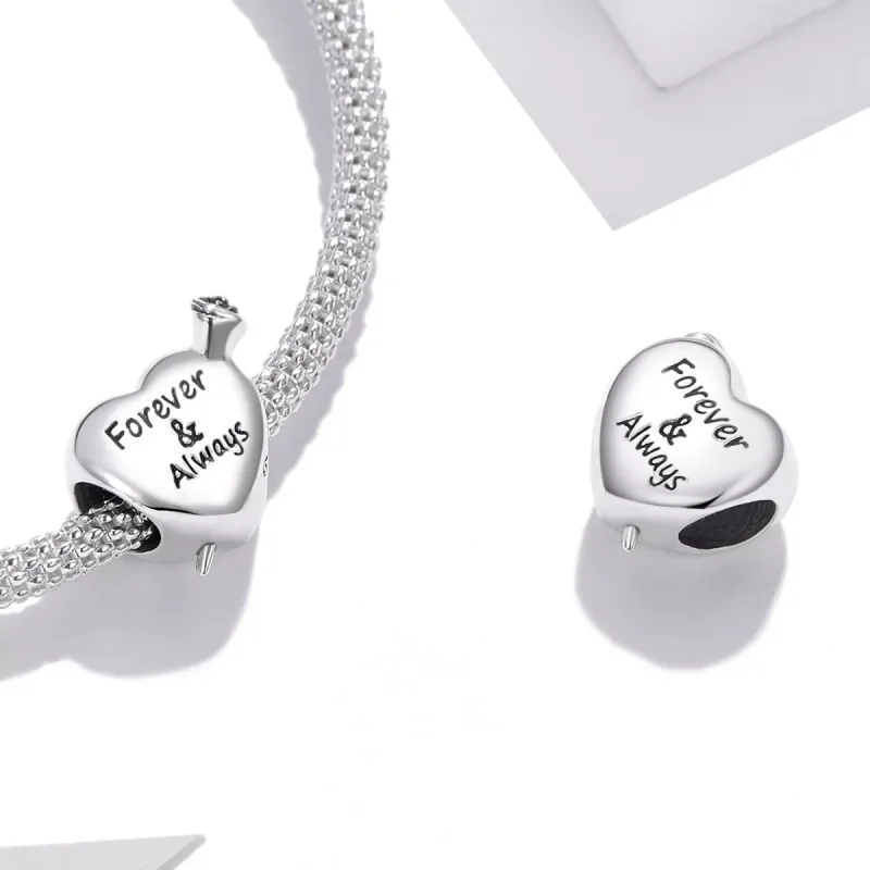 (immagine per) Charm tipo Pandora Rosa Amore - BSC480 - Visualizza 4
