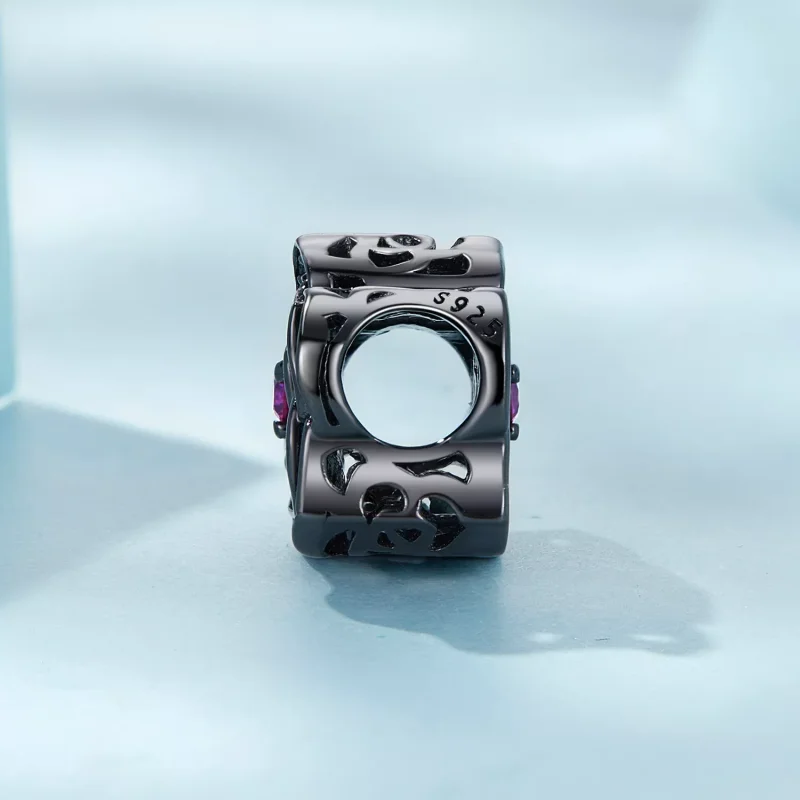 (immagine per) Charm tipo Pandora Rosa nera - SCC2380 - Visualizza 3