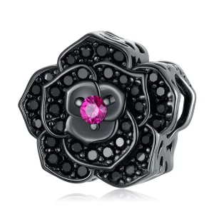 (immagine per) Charm tipo Pandora Rosa nera - SCC2380