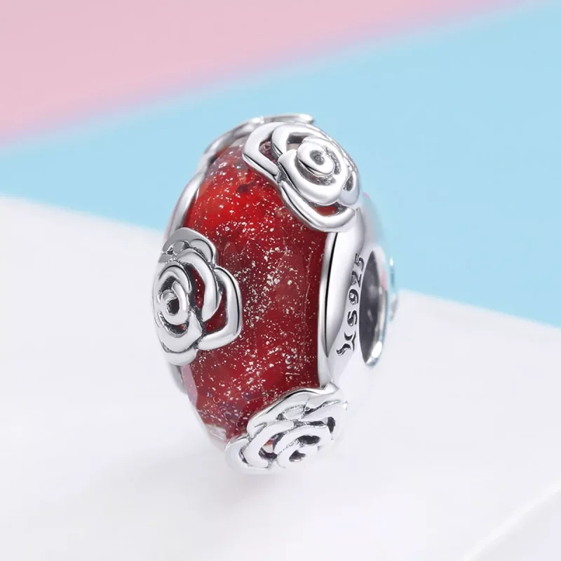 (immagine per) Charm tipo Pandora Rosa profumata - SCC1030 - Visualizza 2