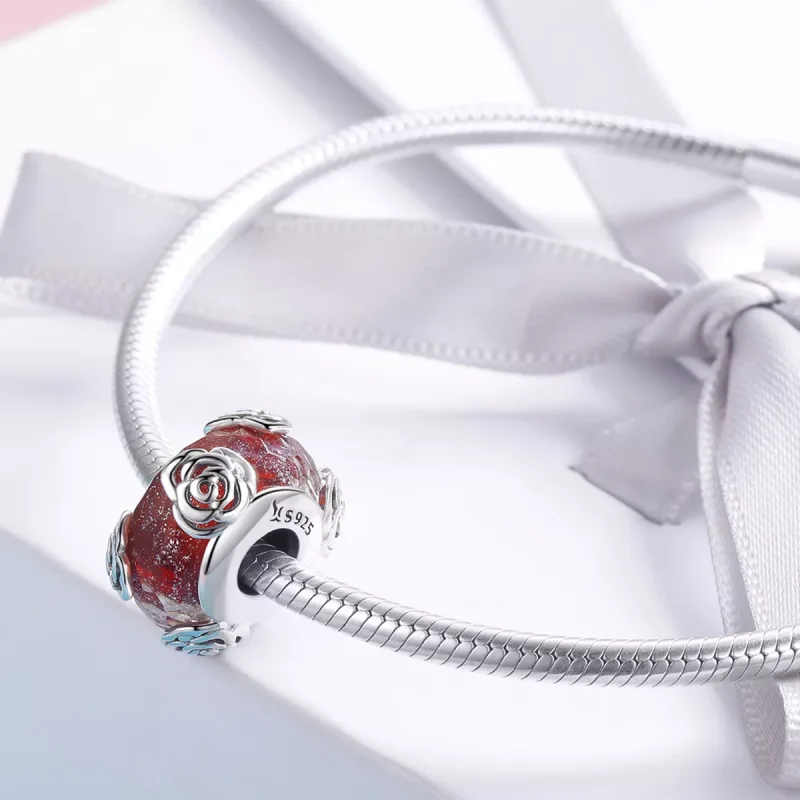 (immagine per) Charm tipo Pandora Rosa profumata - SCC1030 - Visualizza 3