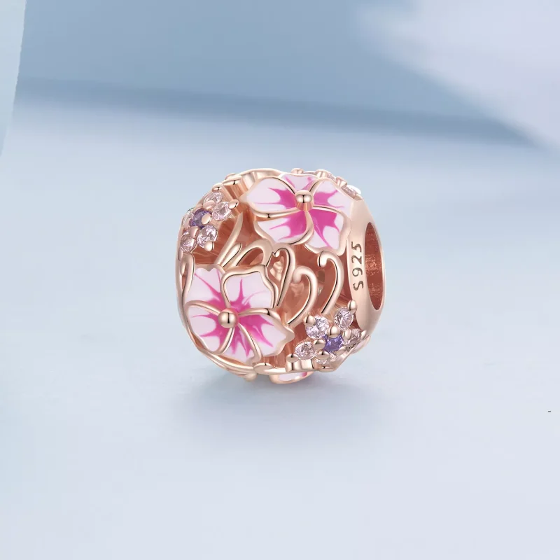 (immagine per) Charm tipo Pandora Rosa Sakura - BSC643 - Visualizza 2