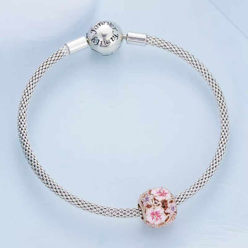 (immagine per) Charm tipo Pandora Rosa Sakura - BSC643 - Visualizza 4