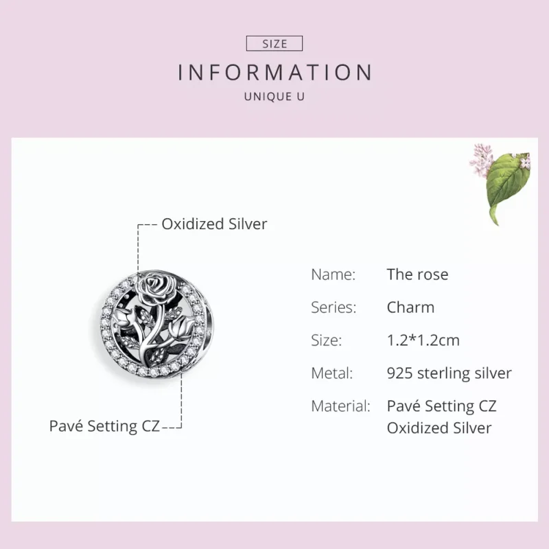 (immagine per) Charm tipo Pandora Rosa - SCC1189 - Visualizza 3