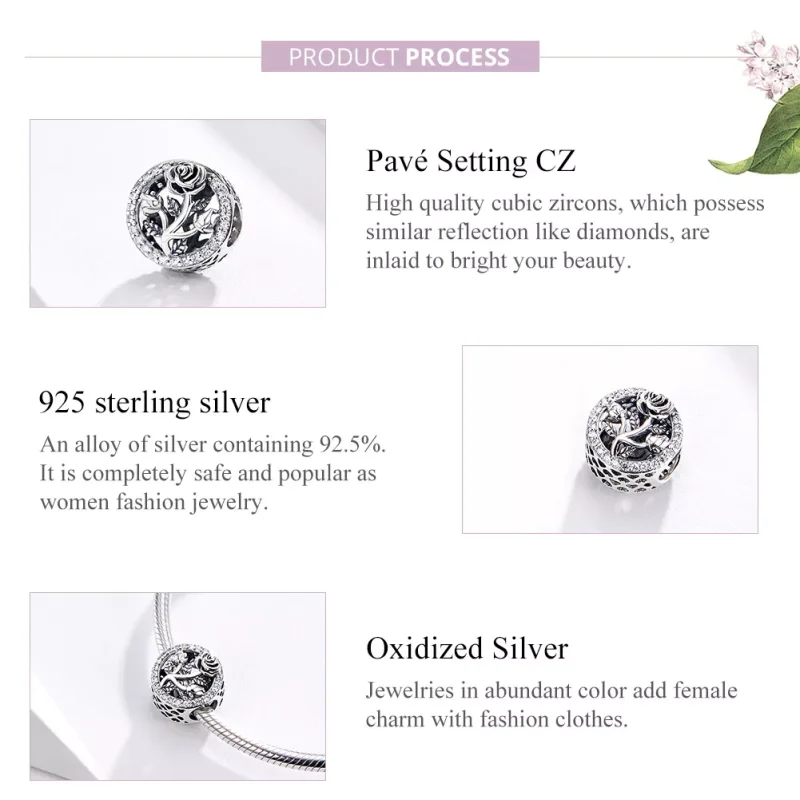 (immagine per) Charm tipo Pandora Rosa - SCC1189 - Visualizza 4