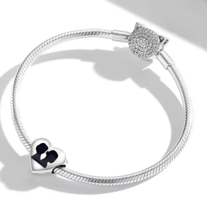 (immagine per) Charm tipo Pandora Sagoma d'amore - BSC549 - Visualizza 3