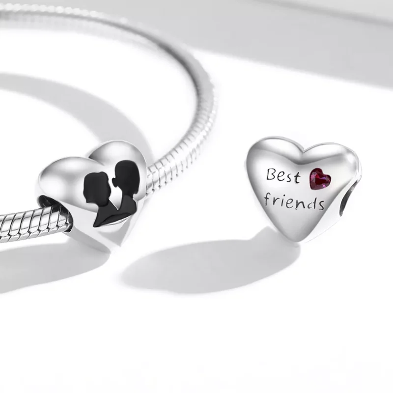 (immagine per) Charm tipo Pandora Sagoma d'amore - BSC549 - Visualizza 4